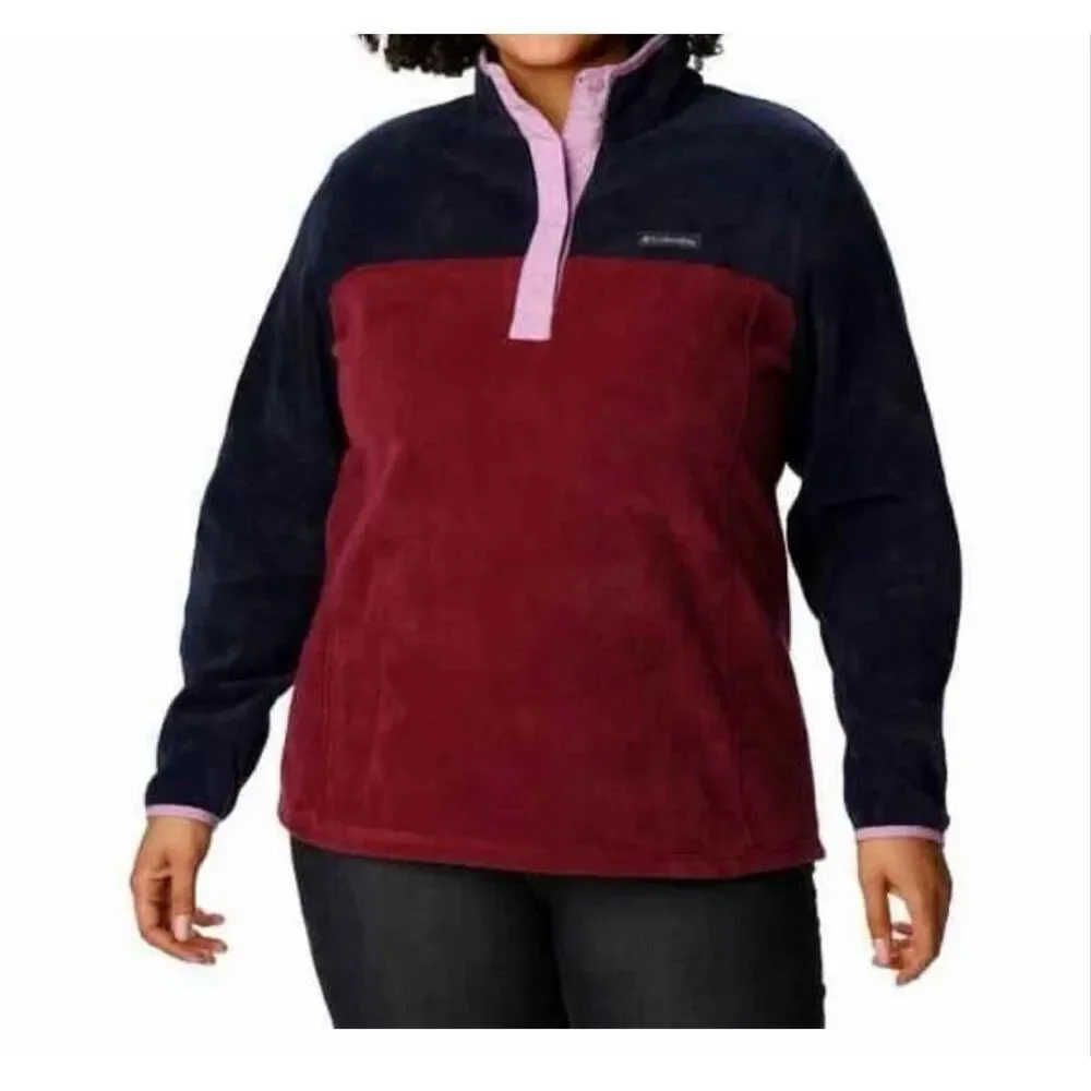 Columbia women's Benton Springs Half Snap Fleece - size L